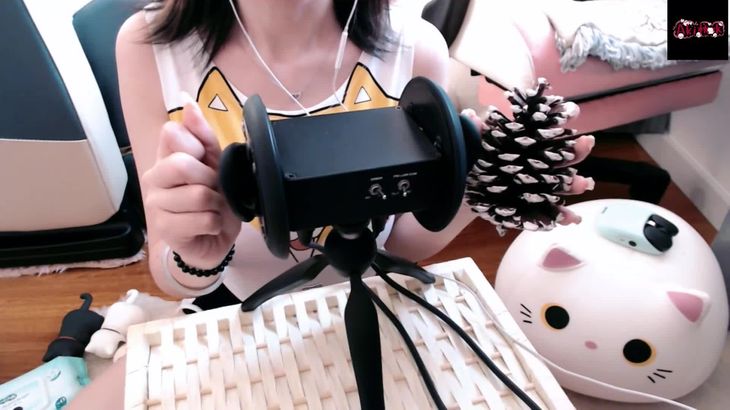 [Aki秋水ASMR]极致催眠の跳跳糖体验+松果~老司机专享舔耳福利