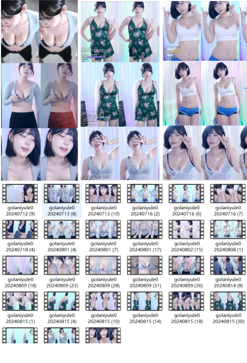 BJ golaniyule0 ASMR抖胸助眠合集：沉浸式体验+27部高清资源[27V+5.5G]