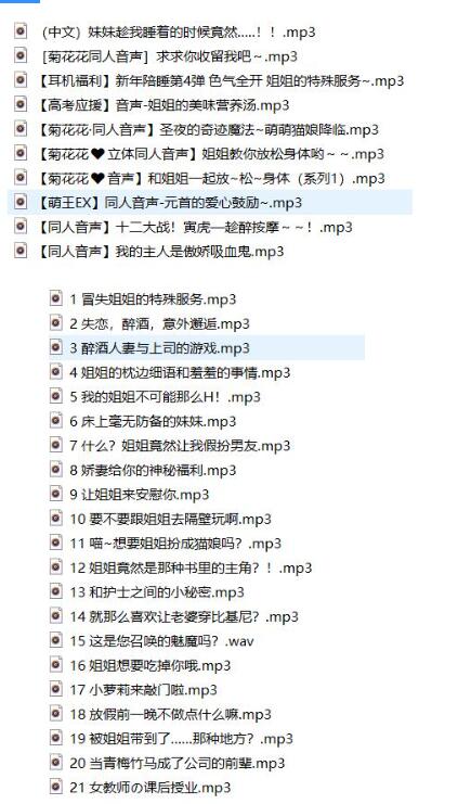 菊花花ASMR音声合集：雷电芽衣助眠剧情+多角色沉浸式音效[32V]