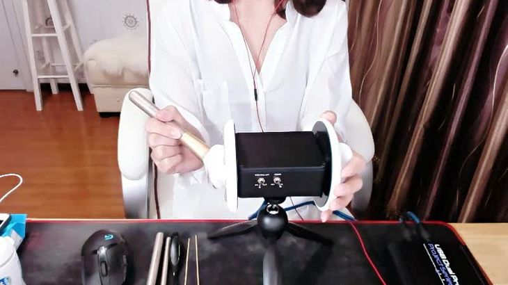 [斗鱼冷小六]飞机办卡助眠ASMR视频集 19